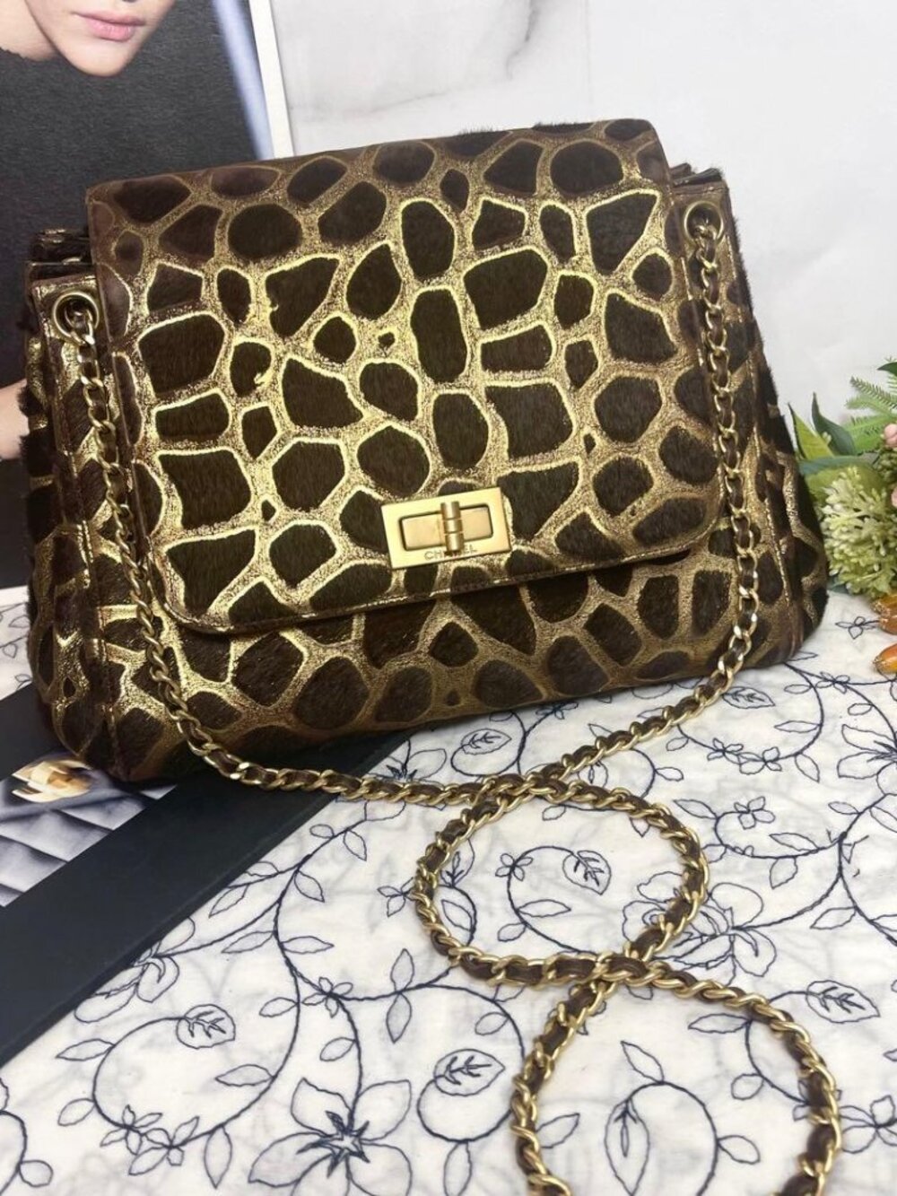 Chanel Calf Hair 2.55 Chain Shoulder